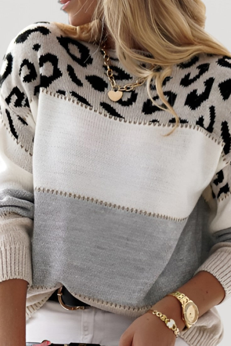 Élise | Pull à Motif Géométrique