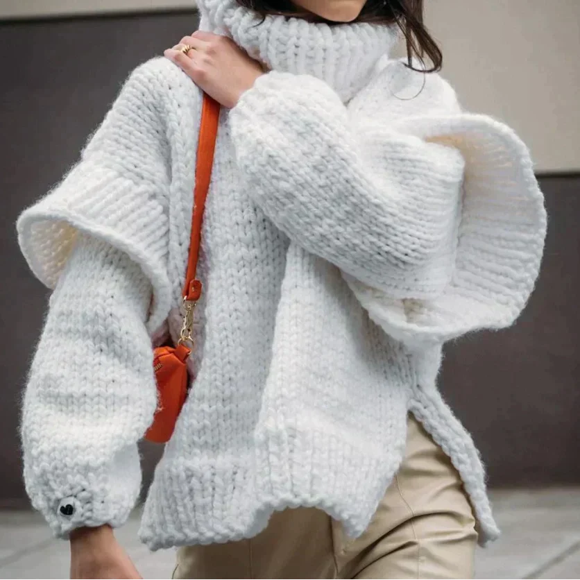 Daisy | Pull col roulé surdimensionné et confortable