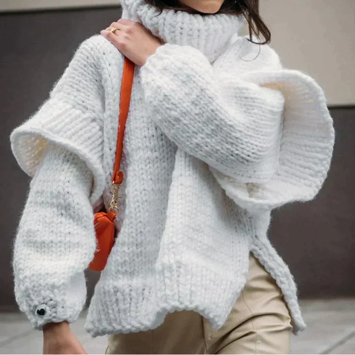 Daisy | Pull col roulé surdimensionné et confortable