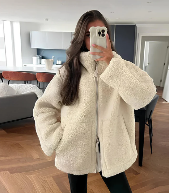 Elisabetta | Manteau en peluche douillet pour femme