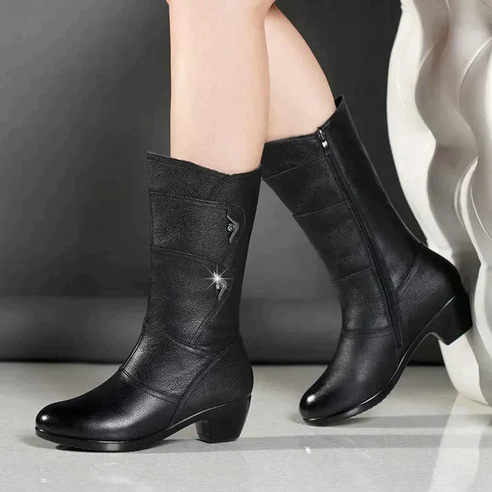 Vespera | Bottes d'hiver noires pour femme