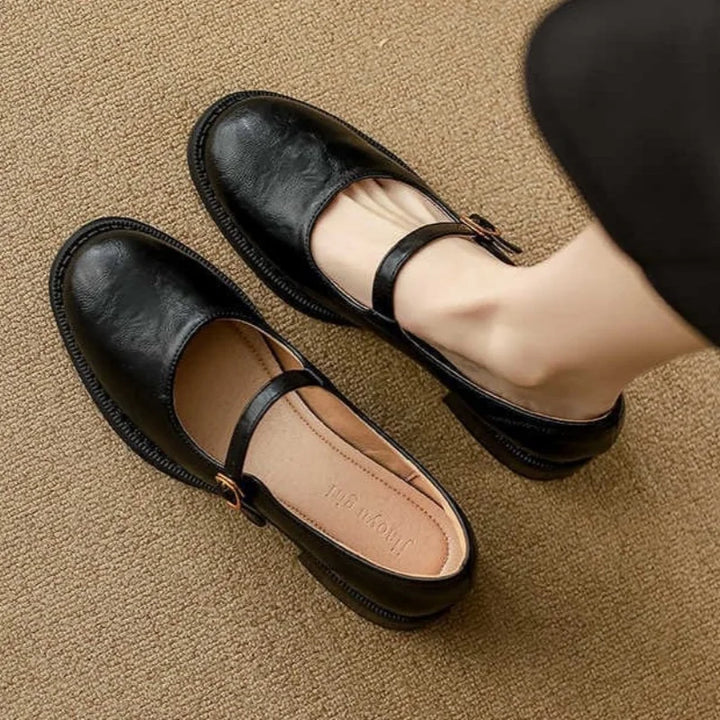 Dorvanna - Mary Jane femme confort à talon bas