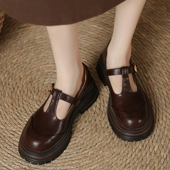 Blythe - Chaussures Mary Jane T-Bar femme à bout rond