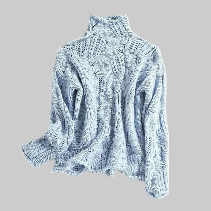 Alix | Pull Enveloppant à Col Roulé