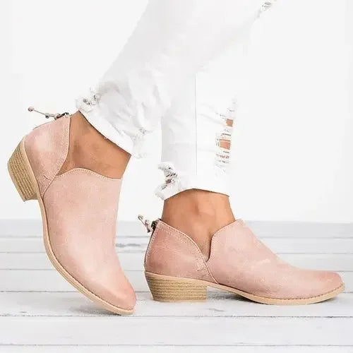 Zelie | Bottines à talons bas pour femmes