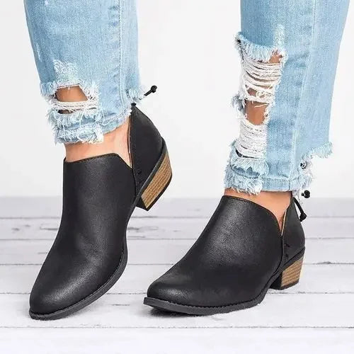 Zelie | Bottines à talons bas pour femmes