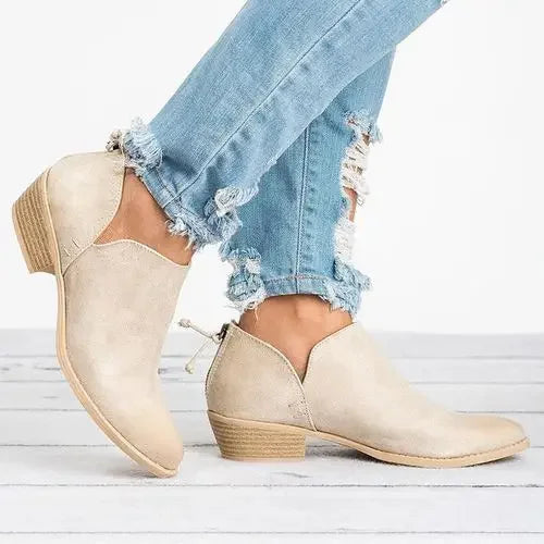 Zelie | Bottines à talons bas pour femmes