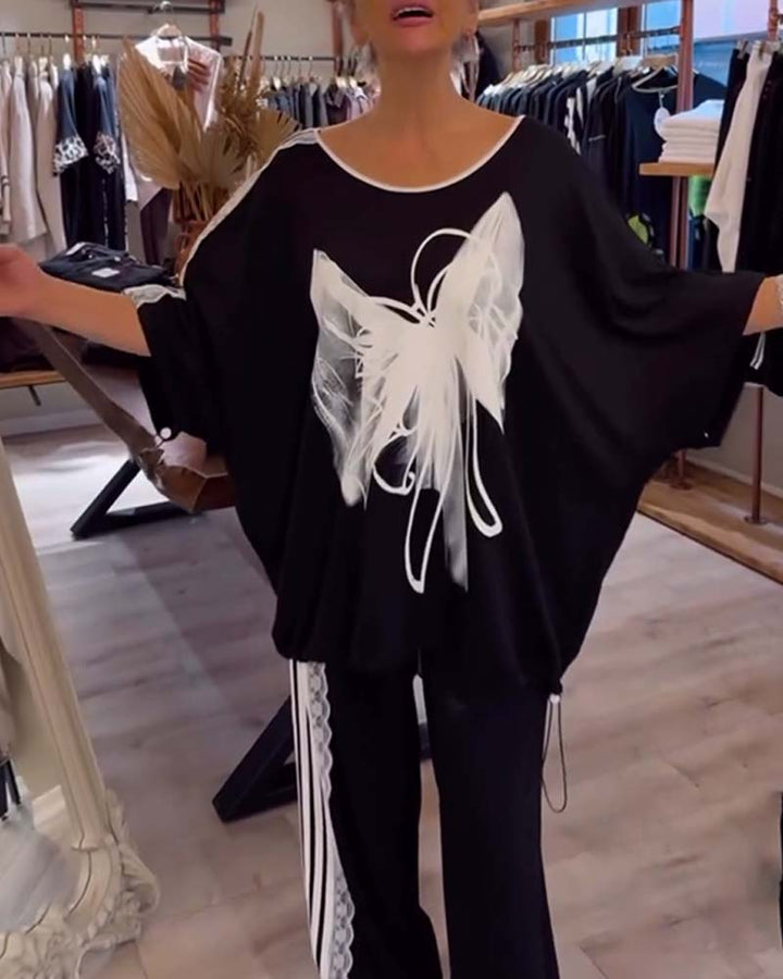 Costume Détendu Décontracté Deux-Pièces
