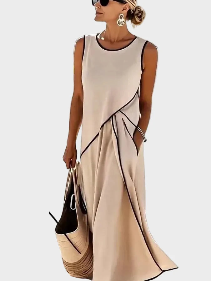 Élise | Robe Élégante Sans Manches