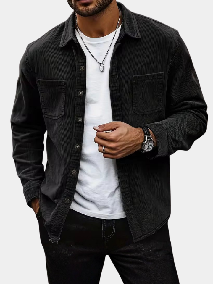 Arthur | Chemise en velours côtelé chaude pour homme