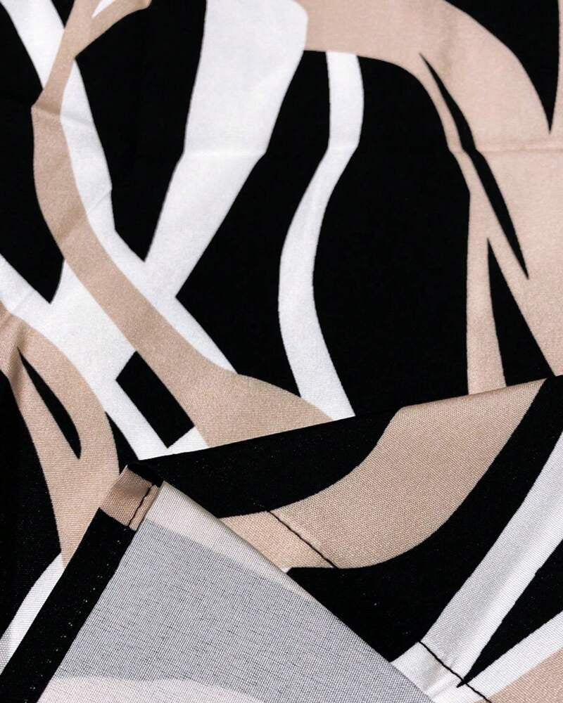 Gilet Décolleté en V Floral Sans Manches