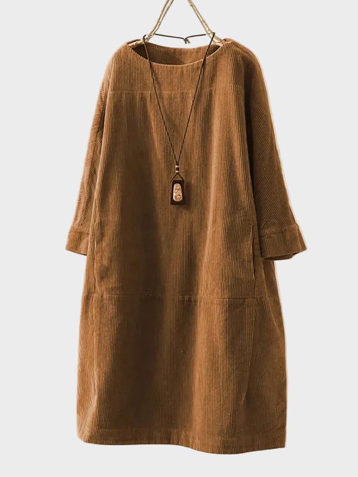 Chloé | Midi en velours côtelé délicat et coupe ample