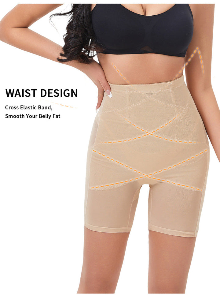 Pantalon Sculptant Avec Empiècements En Mesh Croisés