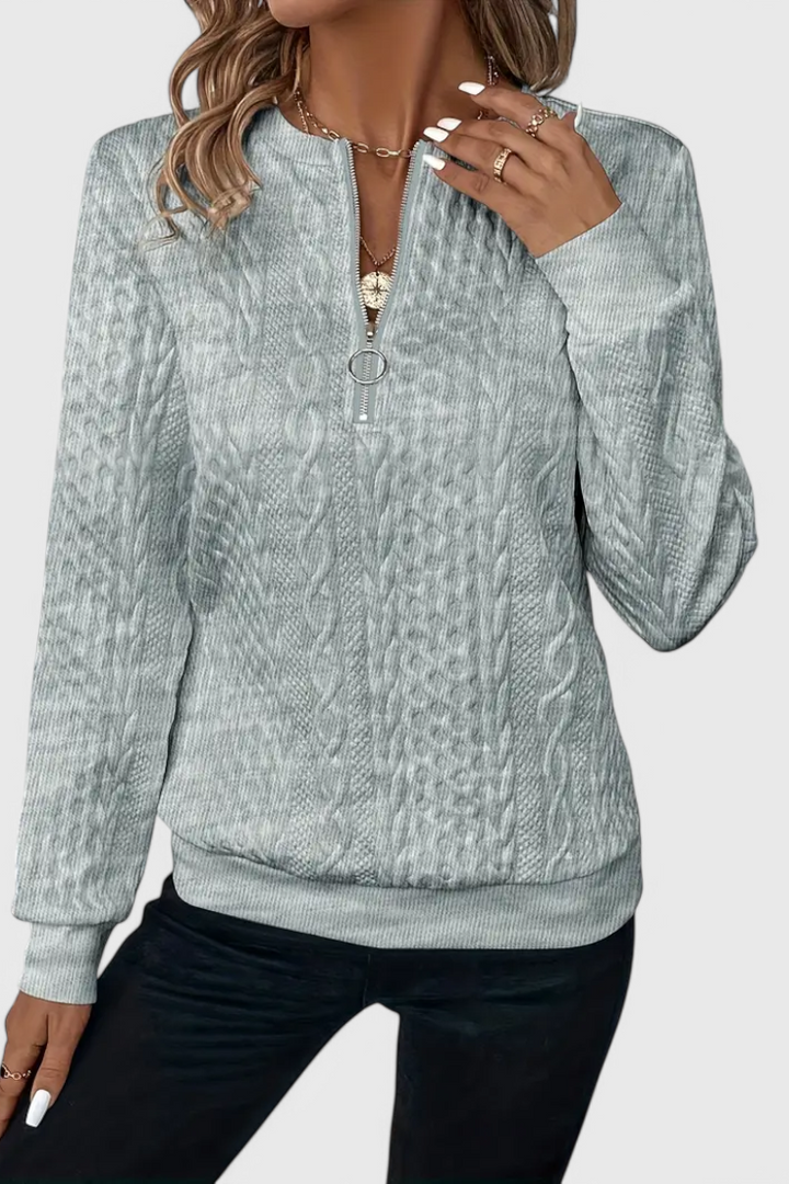 Manon | Pull Texturé à Zip