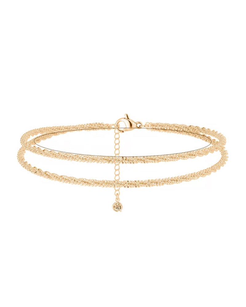🏖️ Bracelets De Cheville Femme Kc Or & Argent Sterling