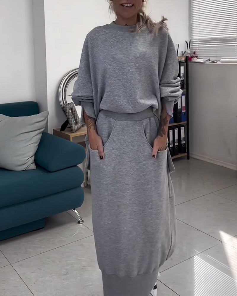 Sweat & Jupe Ensemble Coordonné