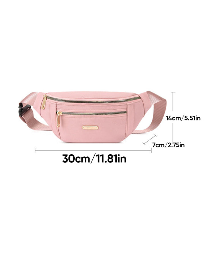 Sac à bandoulière simple de couleur unie sur le devant