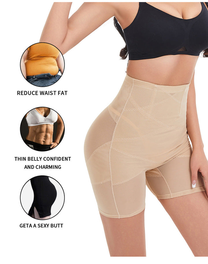 Pantalon Sculptant Avec Empiècements En Mesh Croisés