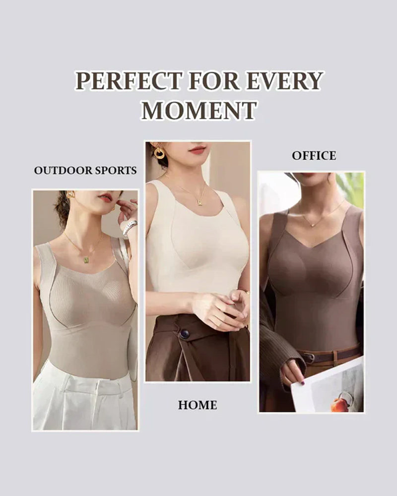 Bra Femmes Maillots De Corps Thermiques Avec Intégré