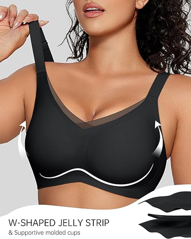 Soutien-Gorge Sans Armature Pour Femme En V Mesh – Bralette Confortable Et Offrant Un Bon Maintien