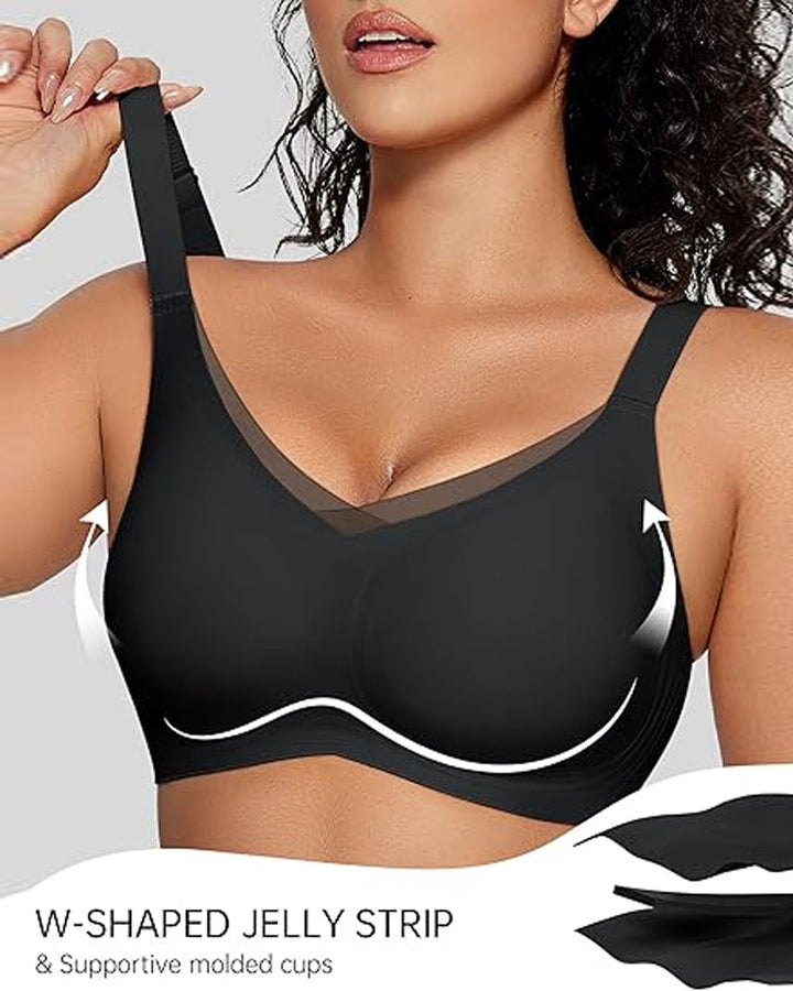 Soutien-Gorge Sans Armature Pour Femme En V Mesh – Bralette Confortable Et Offrant Un Bon Maintien