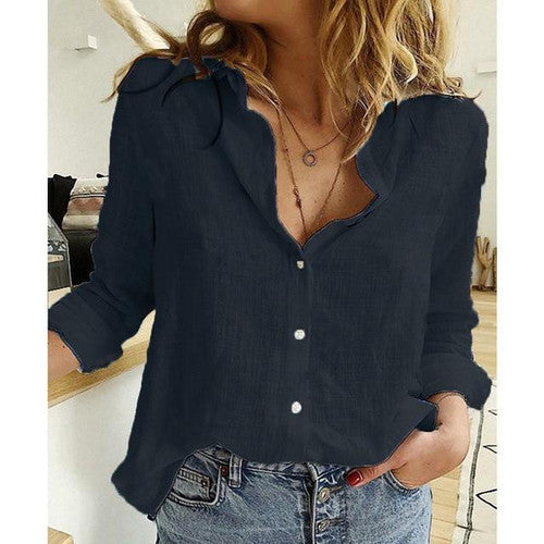 Chemise Ample à Manches Longues