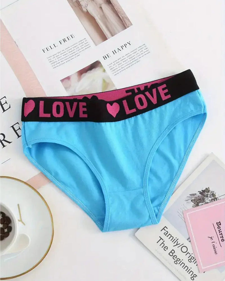 Culotte Imprimé Cœur Taille Basse