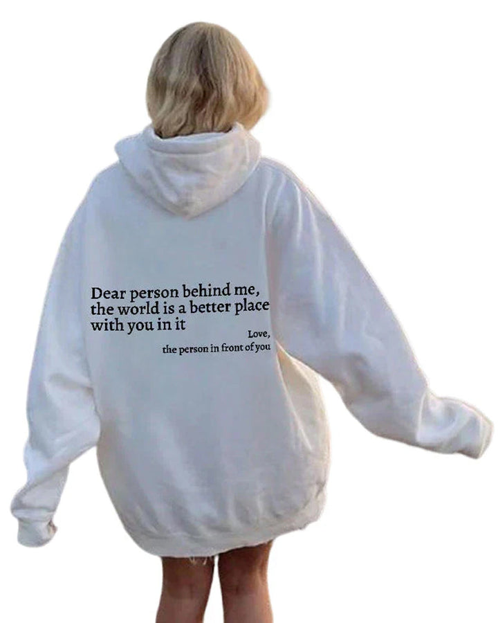 Sweat-shirt « Chère personne derrière moi »