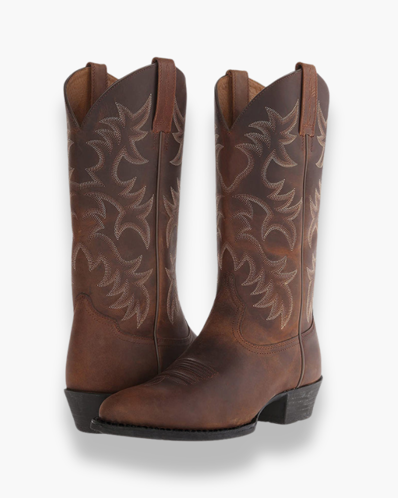 Béatrice | Bottes de cowboy western noires pour femme