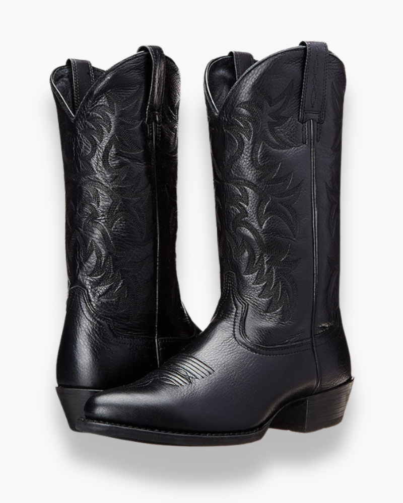 Béatrice | Bottes de cowboy western noires pour femme