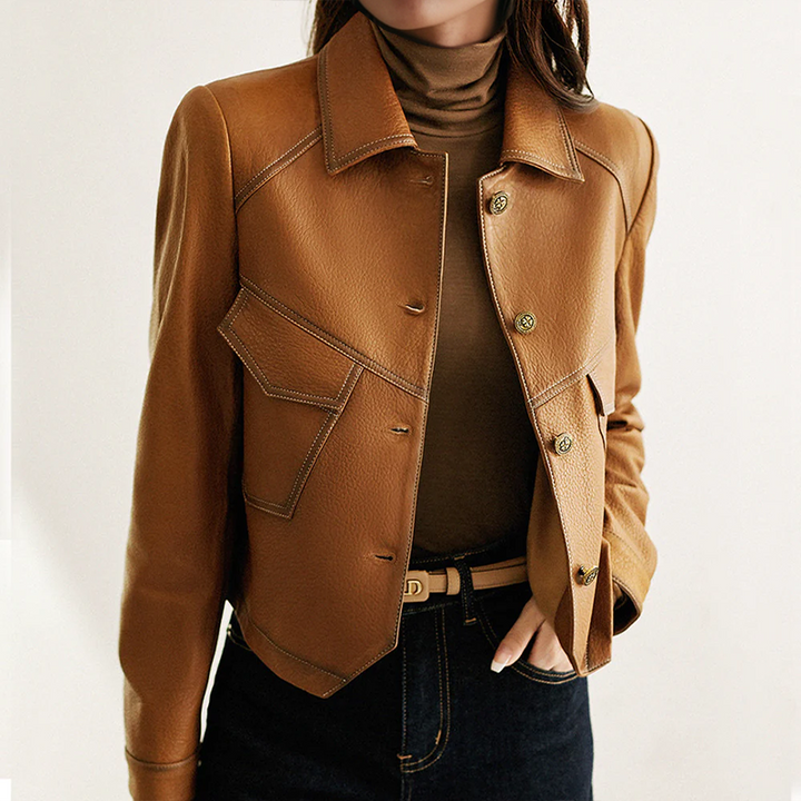 Zyvella | Veste marron élégante pour femme