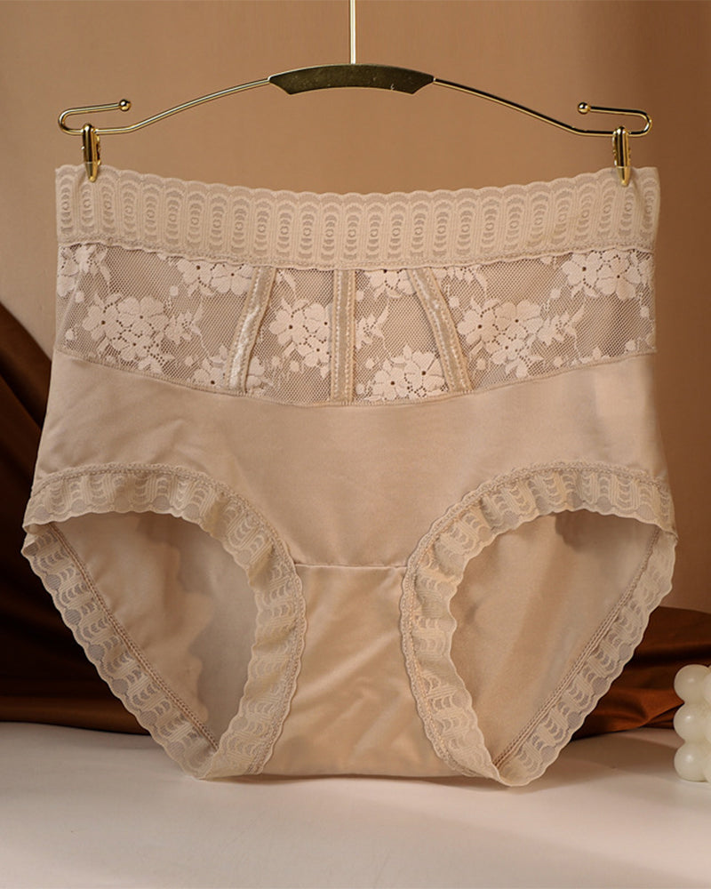 Culotte Taille Haute En Dentelle Pour Femmes