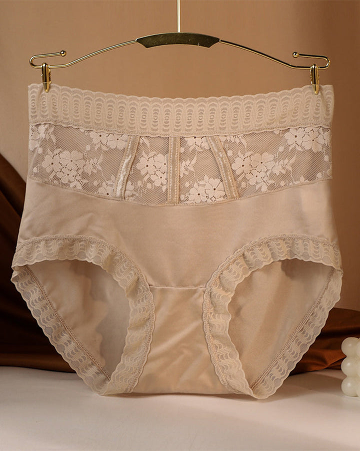 Culotte Taille Haute En Dentelle Pour Femmes