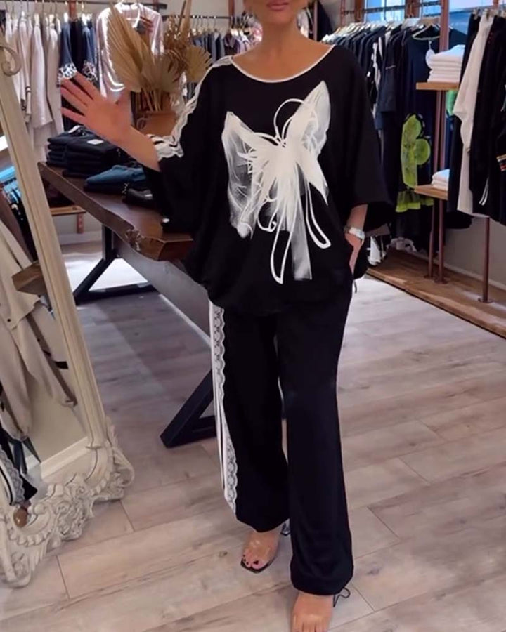 Costume Détendu Décontracté Deux-Pièces