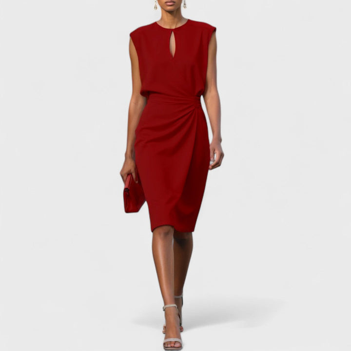 Élise | Robe portefeuille midi élégante
