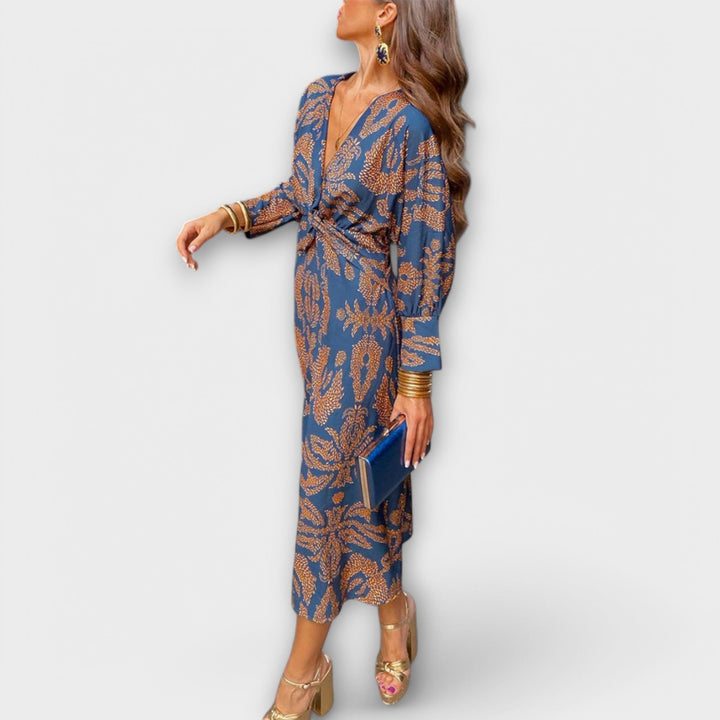 Inès | Robe Élégante aux Manches Longues