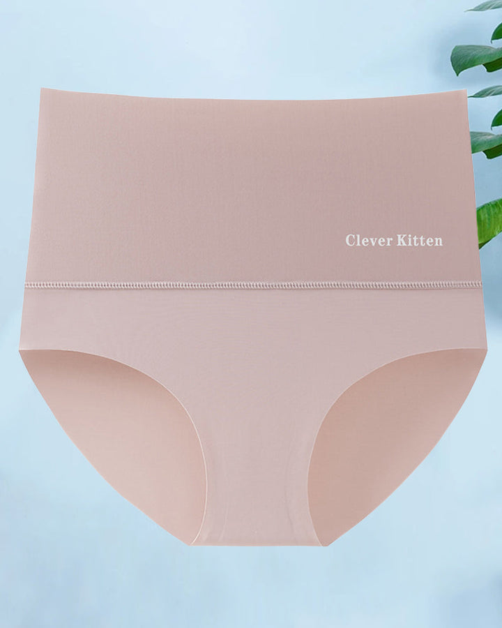 Culotte courte simple sans couture taille haute