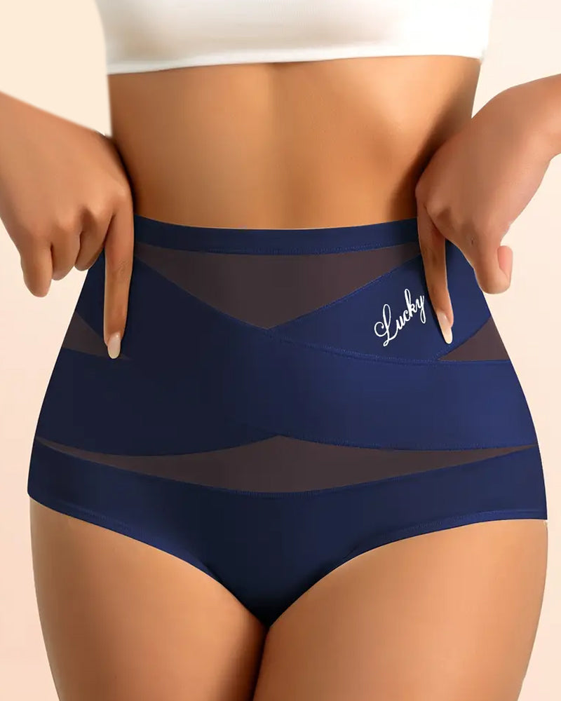 Sous-Vêtements Femme Taille Haute Sans Couture Contrôle Du Ventre Rehausse Fessier