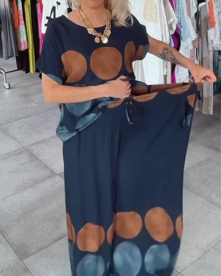 Ensemble Street Fashion Décontracté Imprimé Deux Pièces