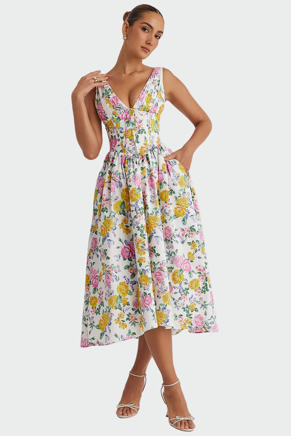 Camille | Robe Romantique Midi Exclusivement
