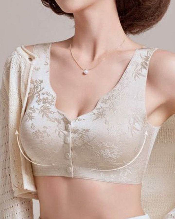 Confort Fermeture Avant & Soutien-Gorge Sans Armature Et Sans Couture