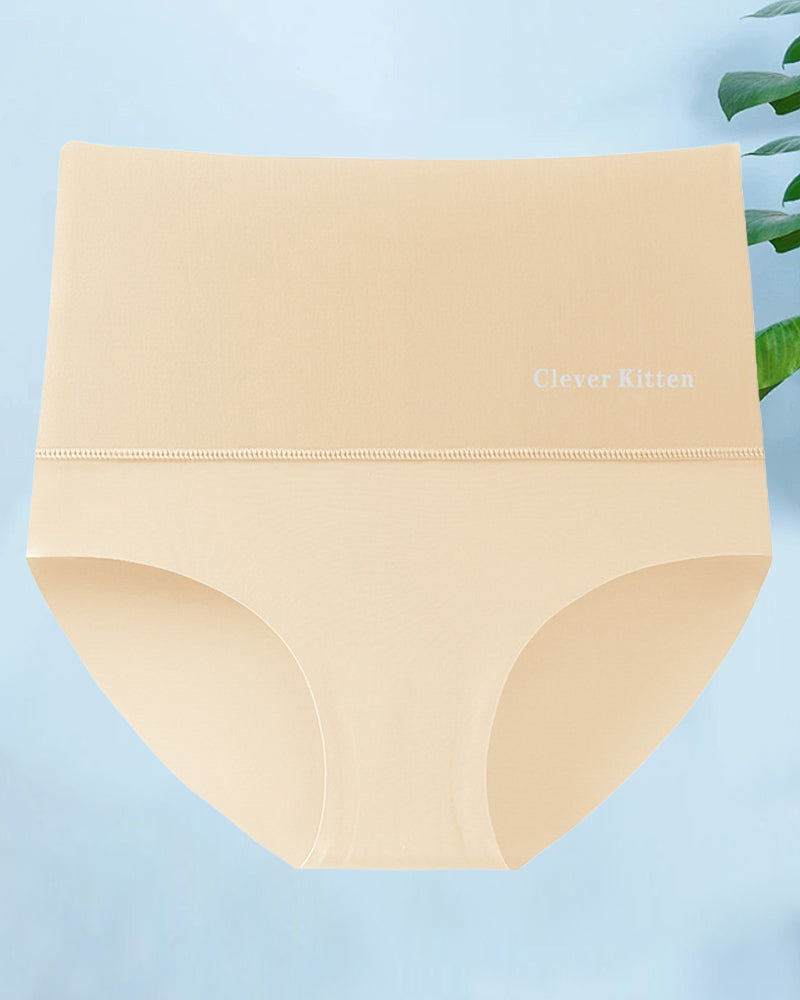 Culotte courte simple sans couture taille haute