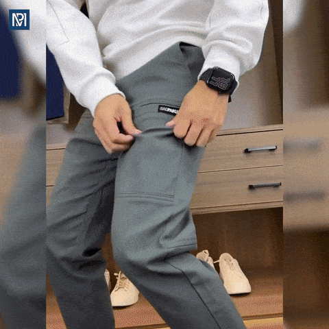 Multipants – Pantalon Cargo Extensible À Haute Élasticité, Multi-Poches Et Durable