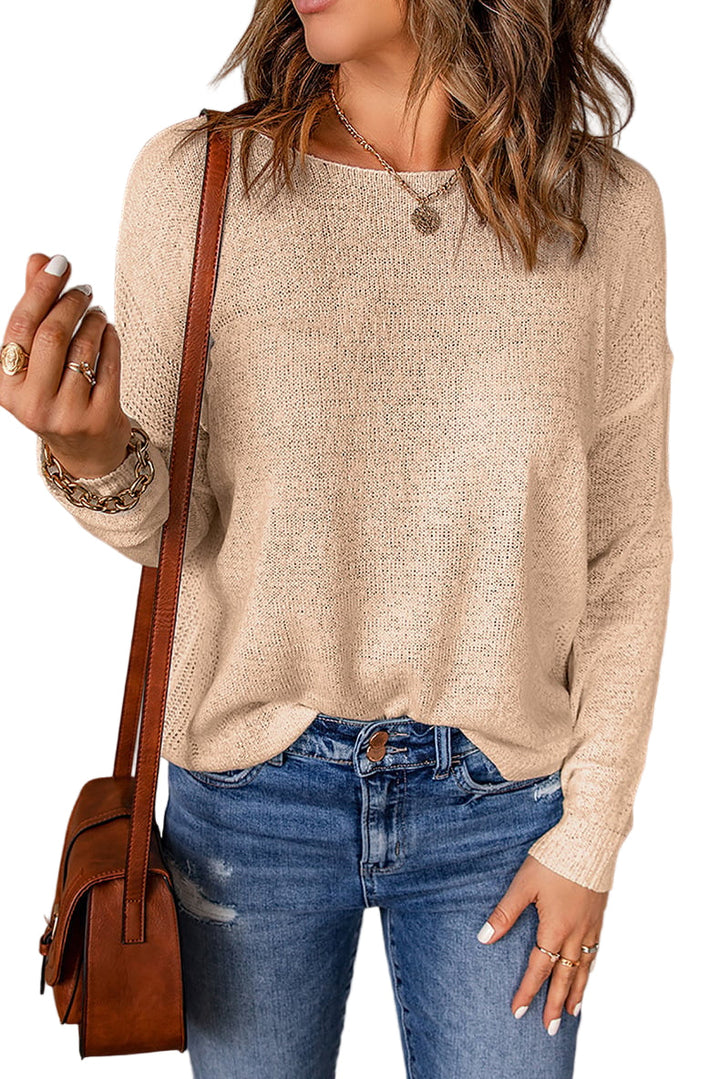 London | Pull-over décontracté à col rond pour femme