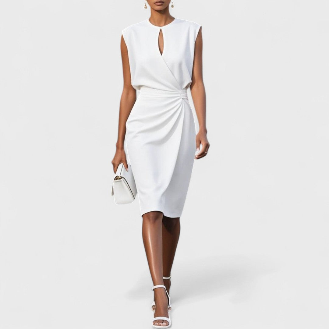 Élise | Robe portefeuille midi élégante