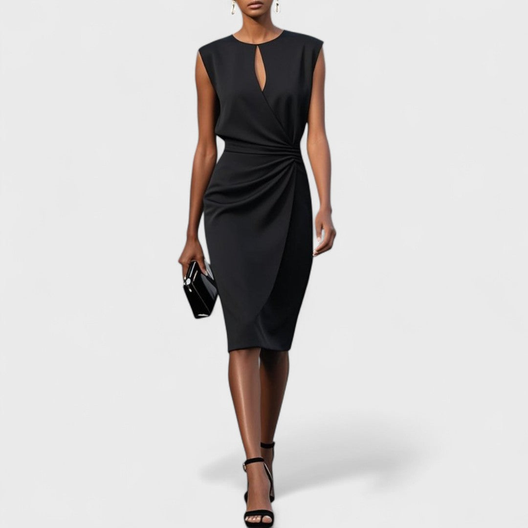Élise | Robe portefeuille midi élégante