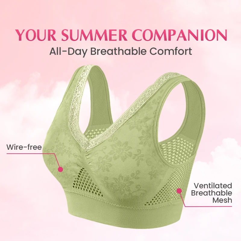 Soutien-Gorge Gainant En Coton Pur Confortable Et Sans Boutons