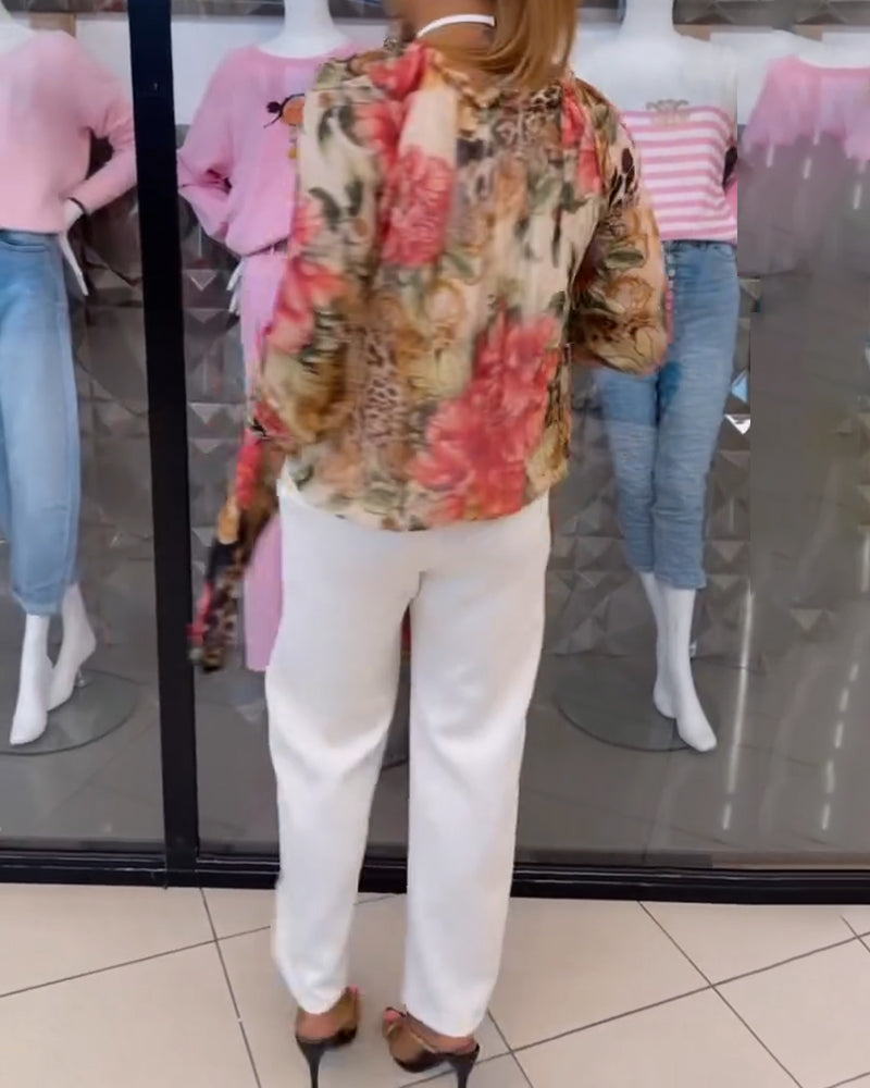 Pantalon Décontracté Droit Bootcut