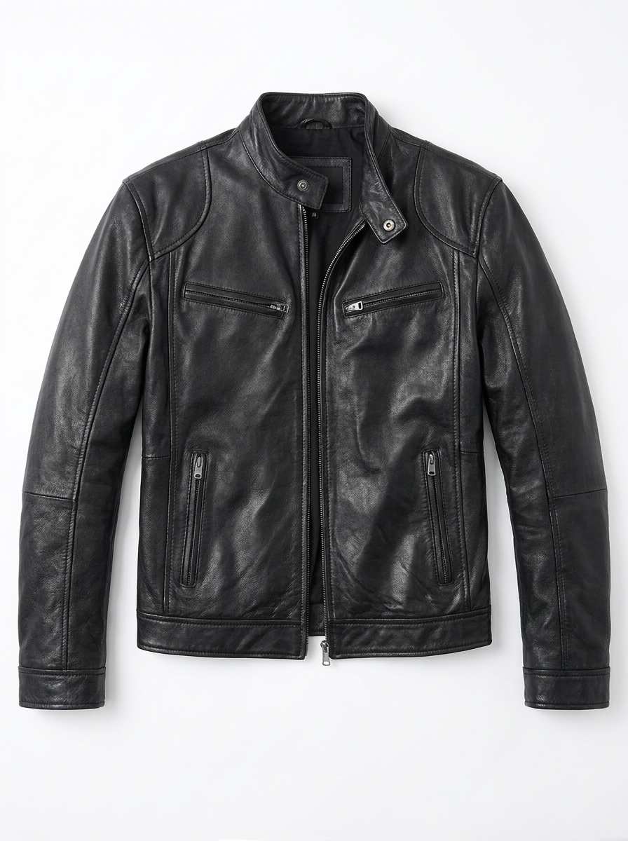 Hugo | Veste en cuir décontractée