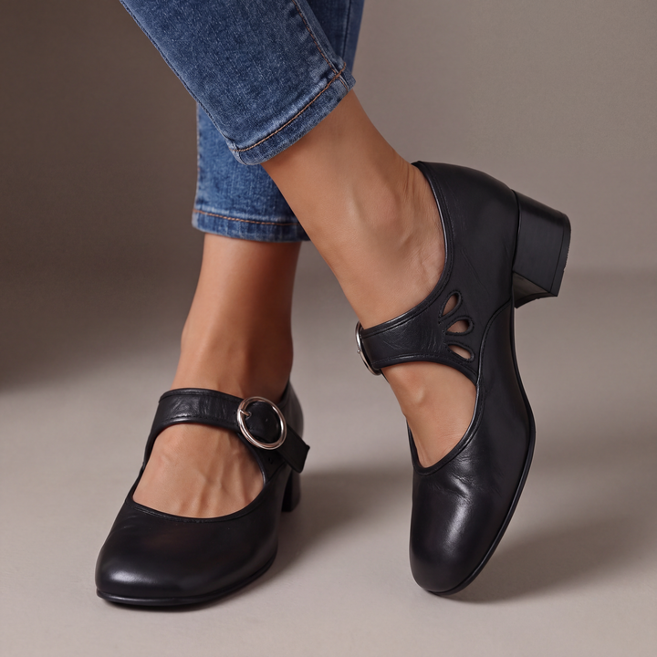 Manon | Chaussures en cuir souple avec bride